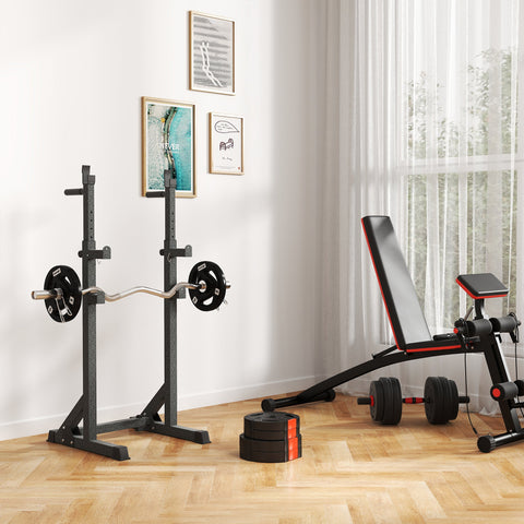 SPORTNOW Olympic Weight Plates Set, with Two 5kg and Two 2.5kg weights, Black