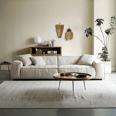 Dino Three Seater Sofa, Cotton Linen