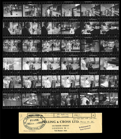 Filming Of Dr. No At Pinewood Studios, 1962 - 35 x 44" - Contact Sheet - Artists Proof