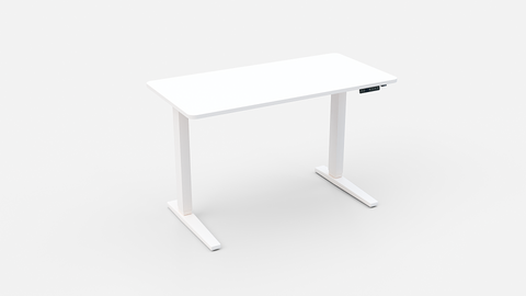 Classic Electric Height Adjustable Desk White (Wood Top) – Purus Life