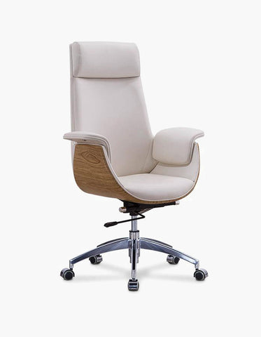 E43 Office Chair, High Back, Grey / Black