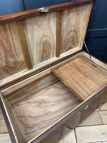 Chinese Camphor Wood Blanket Box Trunk Chest Coffee Table Lockable Storage