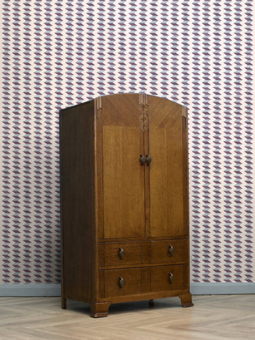Escher Stripe - Ombre De Lune - Wallpaper