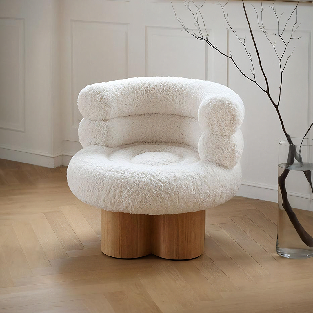 Enid Armchair, White Armchair