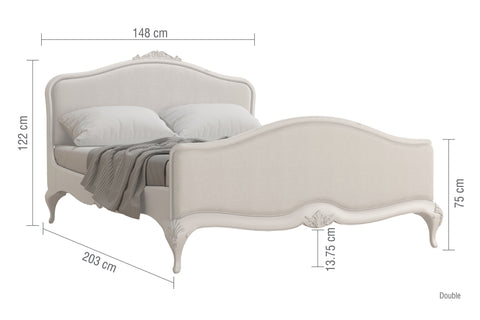 Etienne Upholstered French Bed Frame