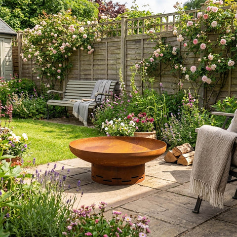 Heavy-Duty Pre-Rusted Metal Corten Steel Round Firepit