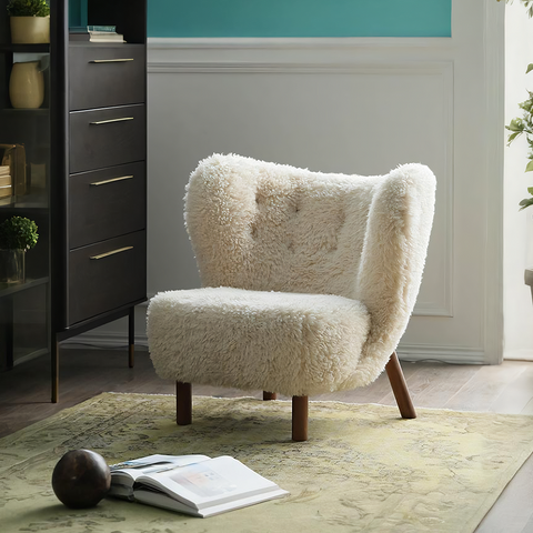 Fitz Lounge Chair, White