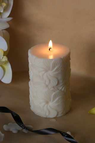 Flower Pillar Candle