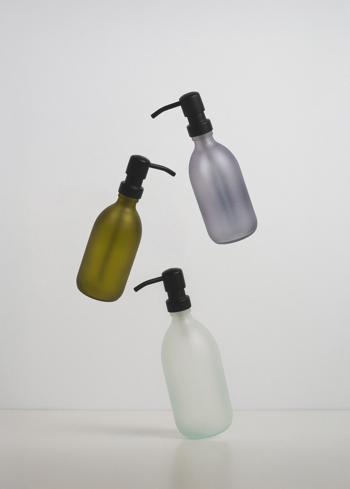Grey Soap Dispenser Stainless Steel Pump