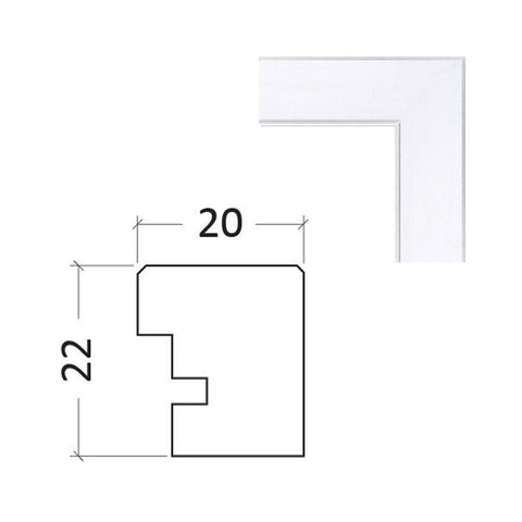 24x36 Inch Premium Poster Frame - White