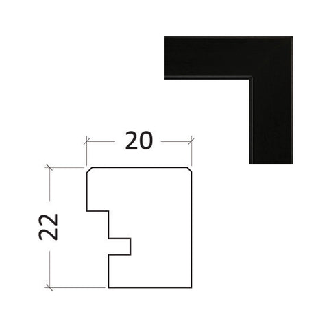 Quad (30x40 Inch) Premium Poster Frame - Black