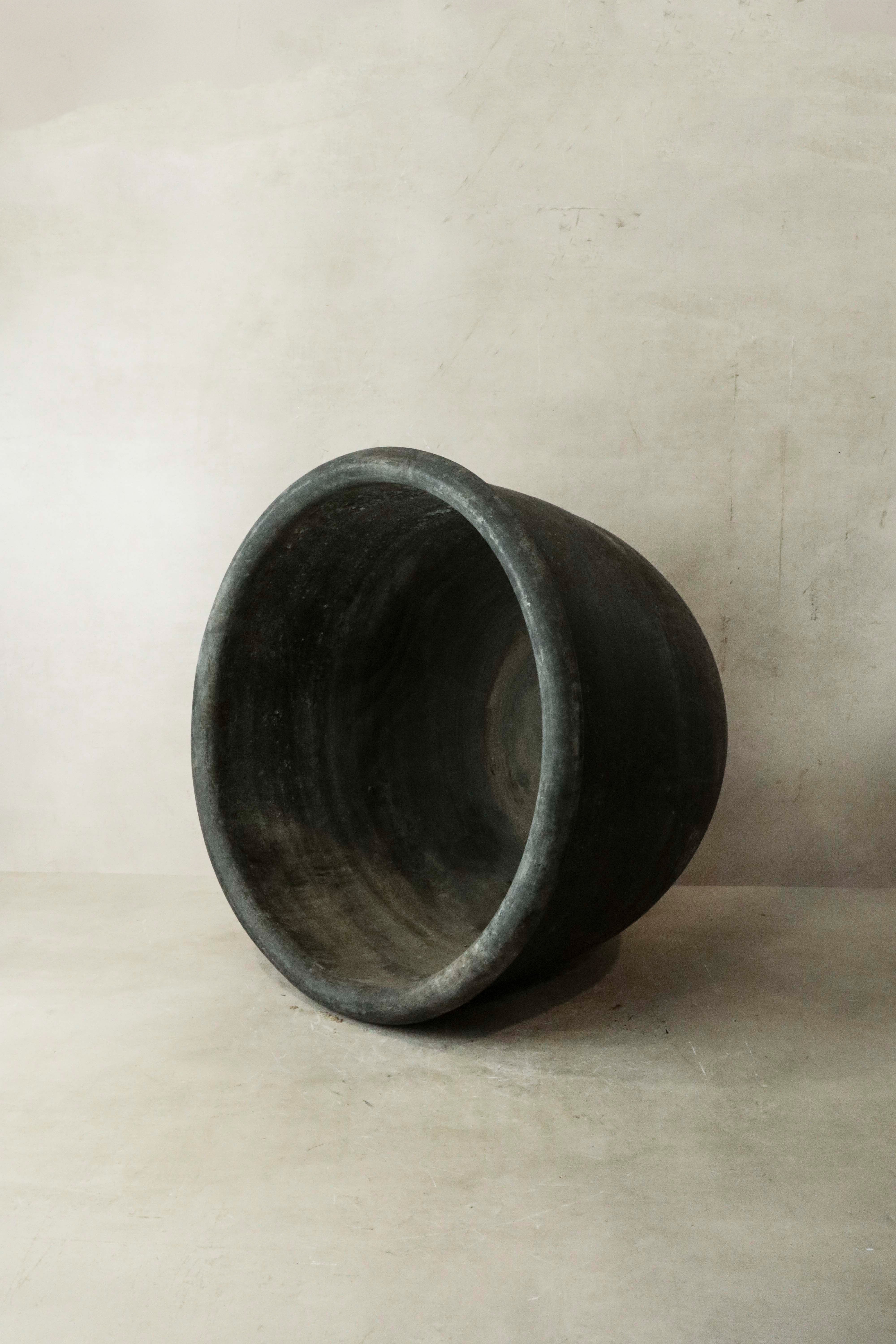 Big Old Grey Asian Pots- L002