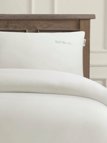 Pure Cotton Chambray Duvet Set Oatmeal