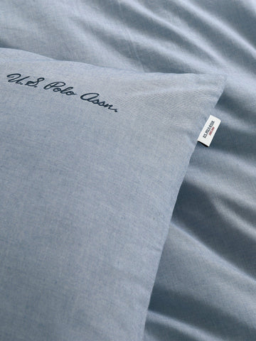 Pure Cotton Chambray Duvet Set True Navy