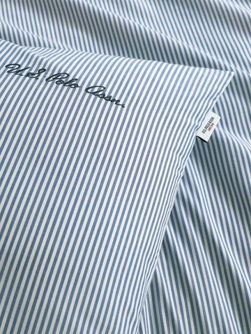 Pure Cotton Stripe Duvet Set in True Navy