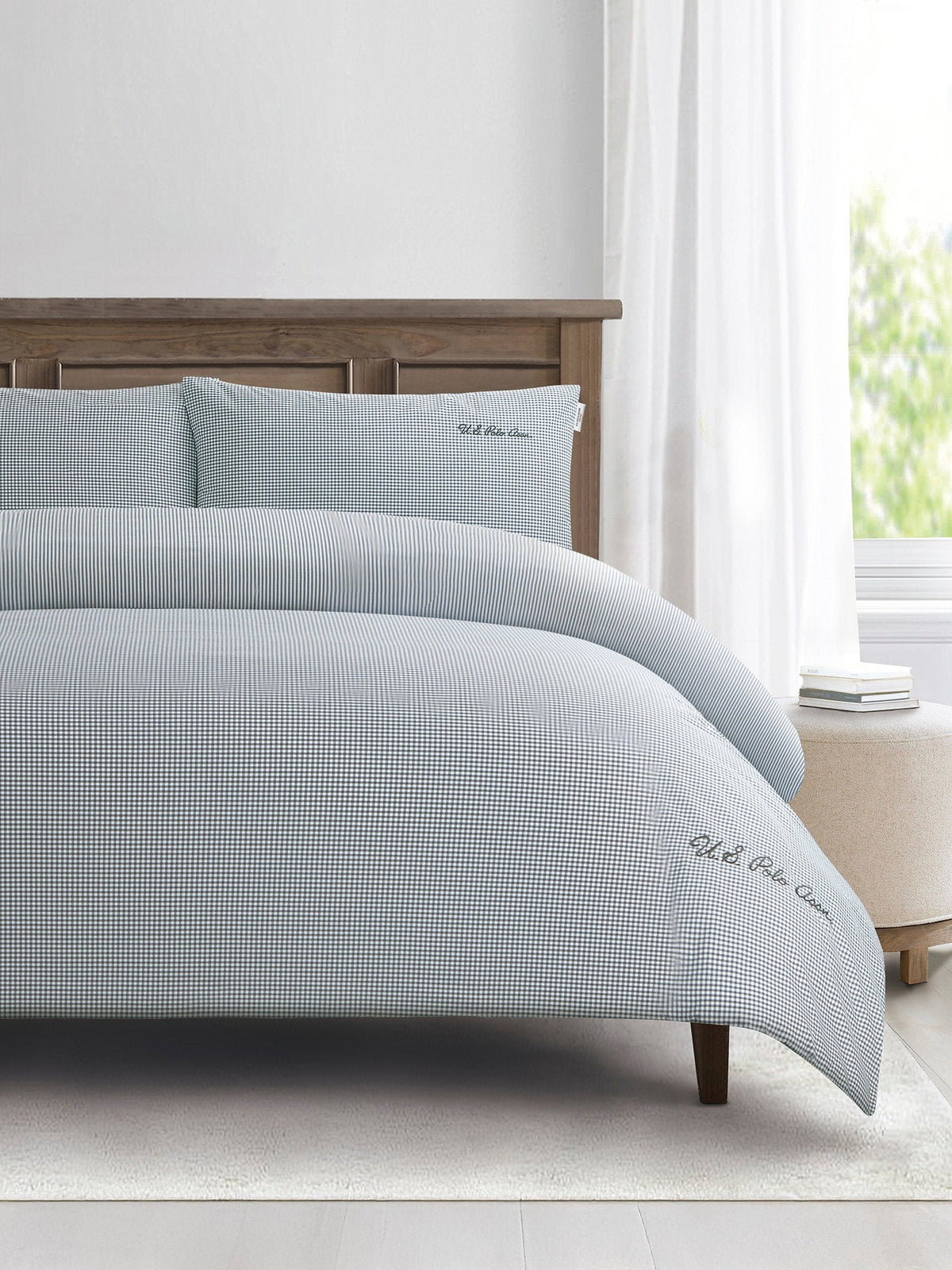 Pure Cotton Check Duvet Set Tornado