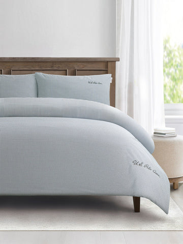 Pure Cotton Check Duvet Set Tornado