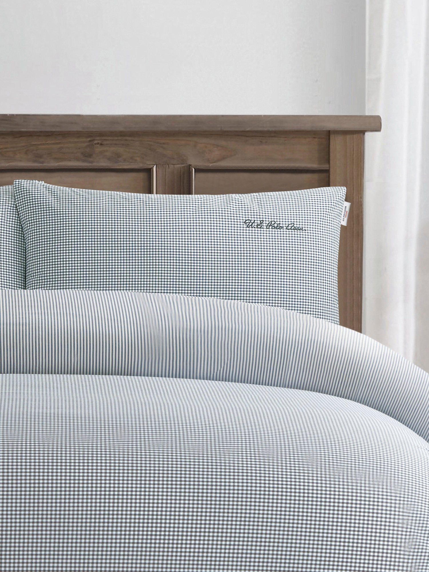 Pure Cotton Check Duvet Set Tornado