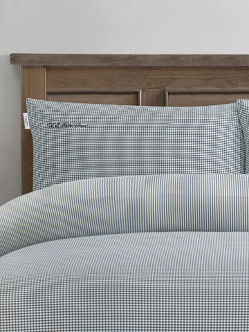 Pure Cotton Check Duvet Set Tornado