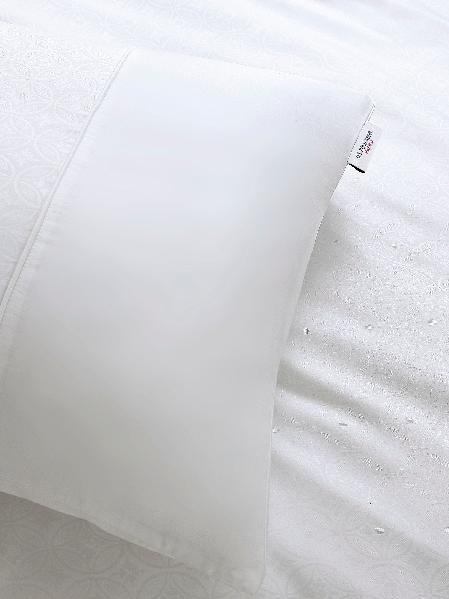 Pure Cotton Jacquard Duvet Set Bright White