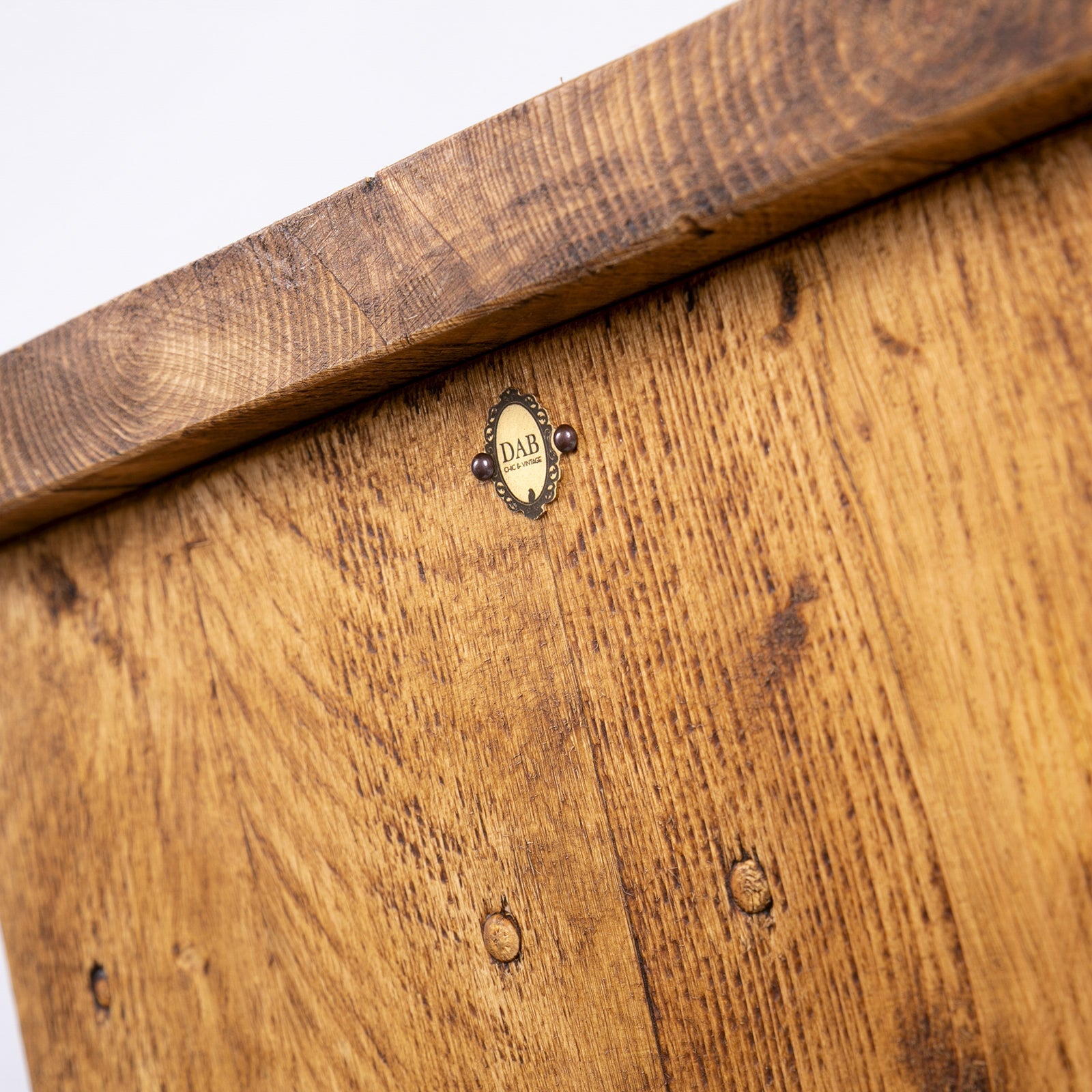 Handmade Rustic TV Stand with Black Metal Legs