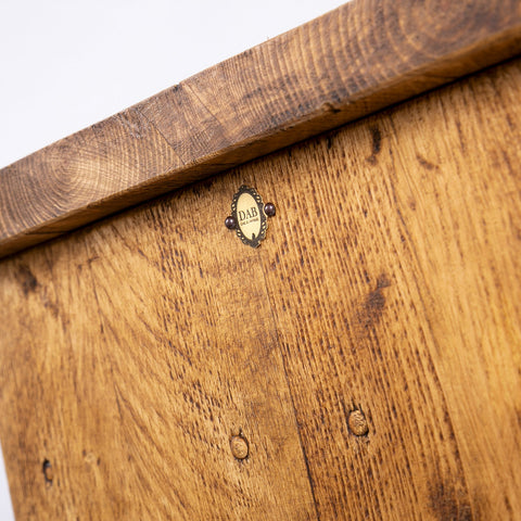 Handmade Rustic TV Stand with Black Metal Legs