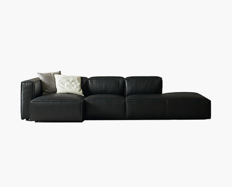 Hebe Three Seater / Four Seater Corner Sofa, Real Leather