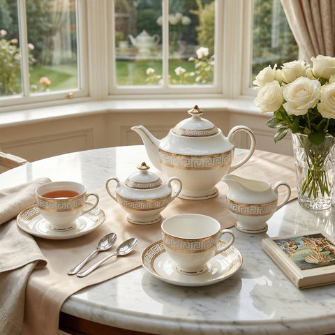 Heritage Gold Tea Set - Service for 6 (15 Pieces)