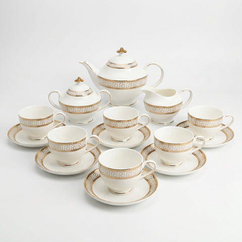 Heritage Gold Tea Set - Service for 6 (15 Pieces)
