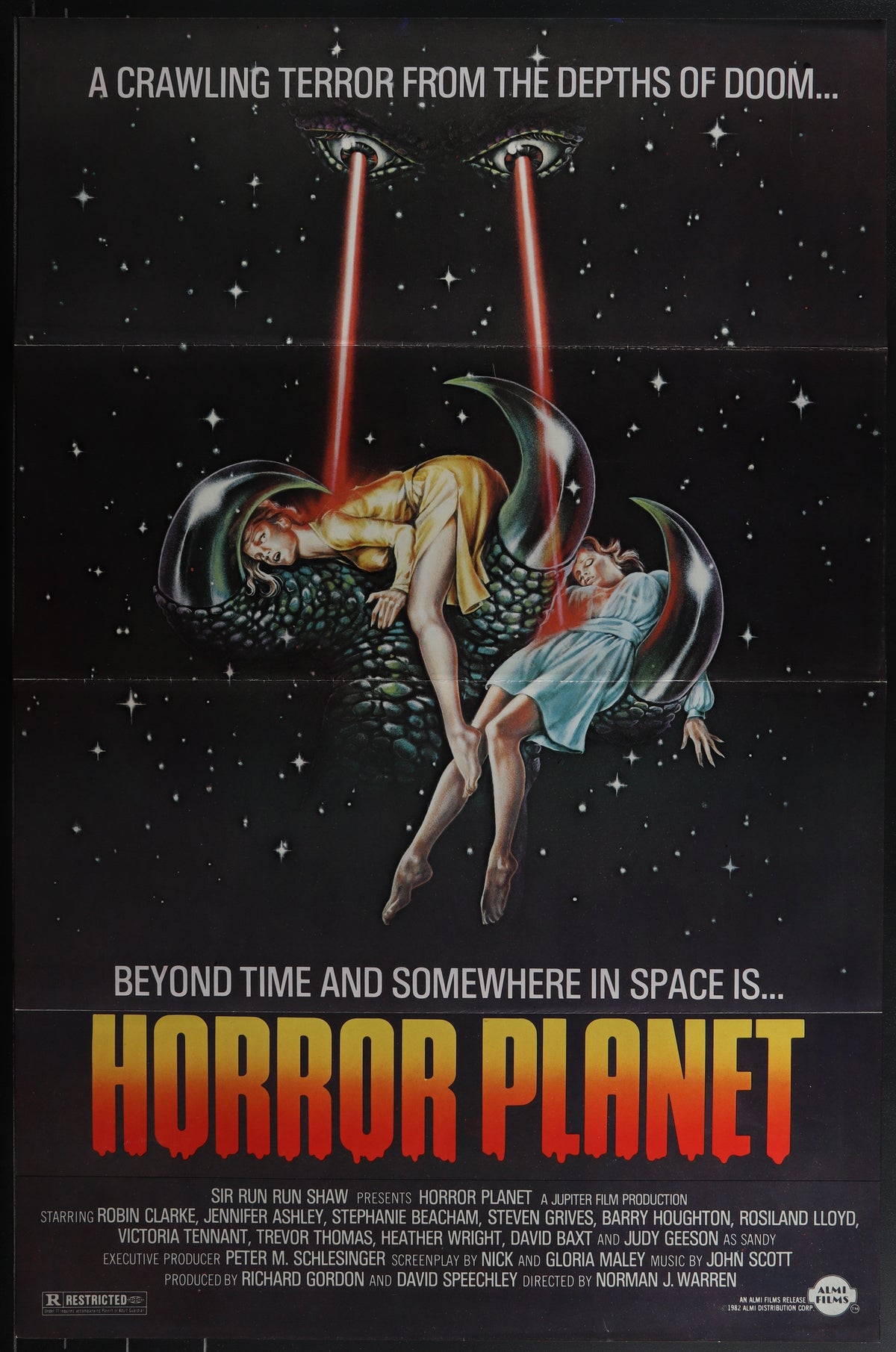 Horror Planet (1983 RR) Original US One Sheet Movie Poster 27x41