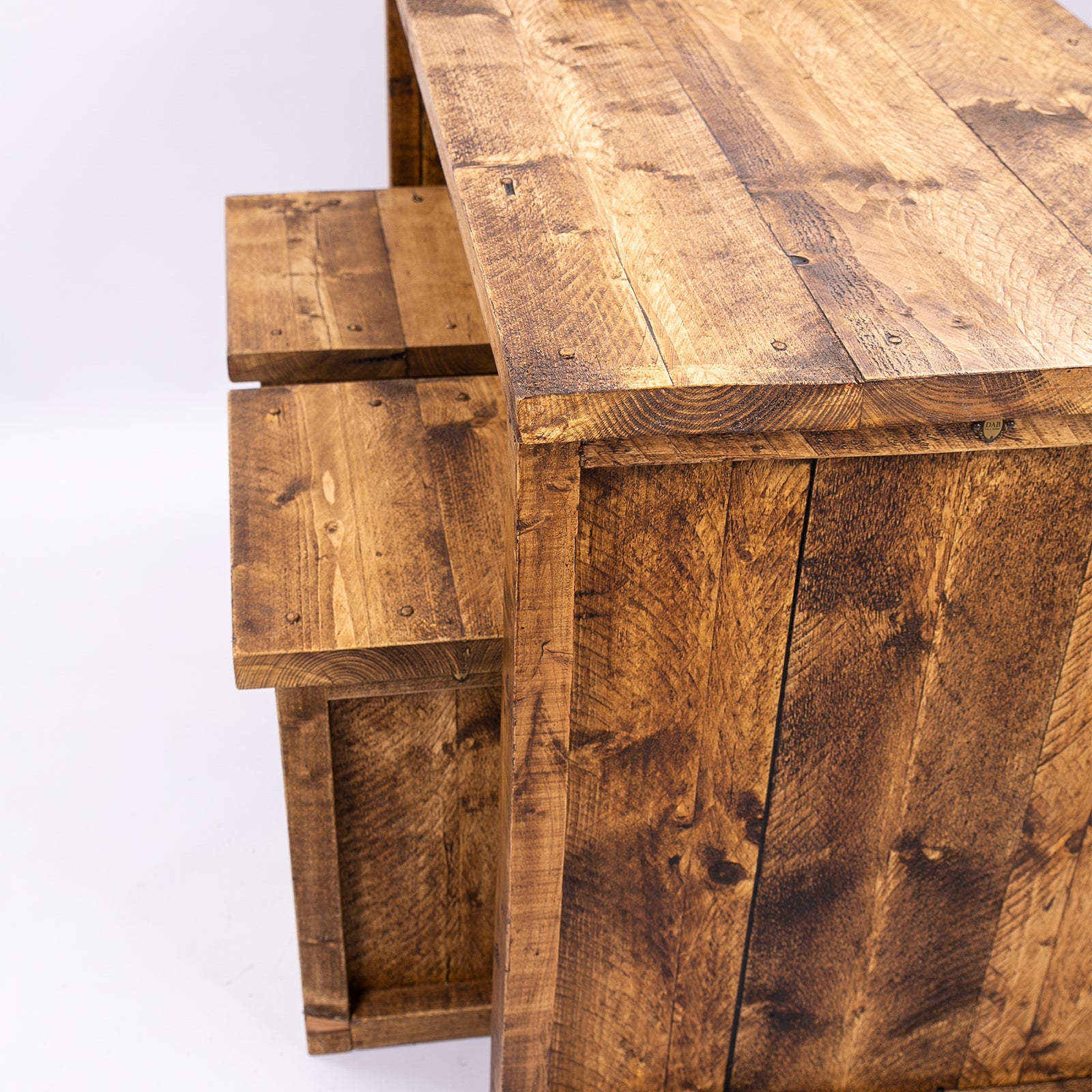 Horsham Breakfast Bar & Stools - Wooden Kitchen Island