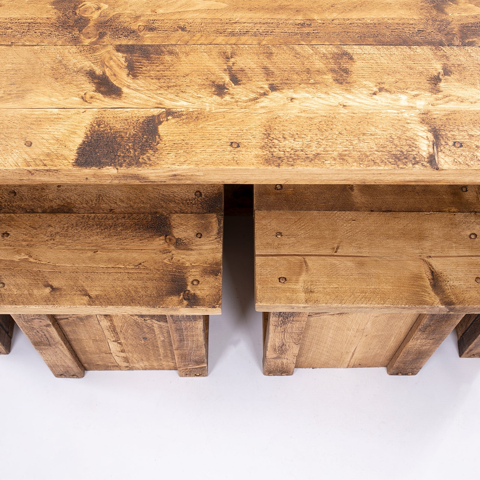 Horsham Breakfast Bar & Stools - Wooden Kitchen Island