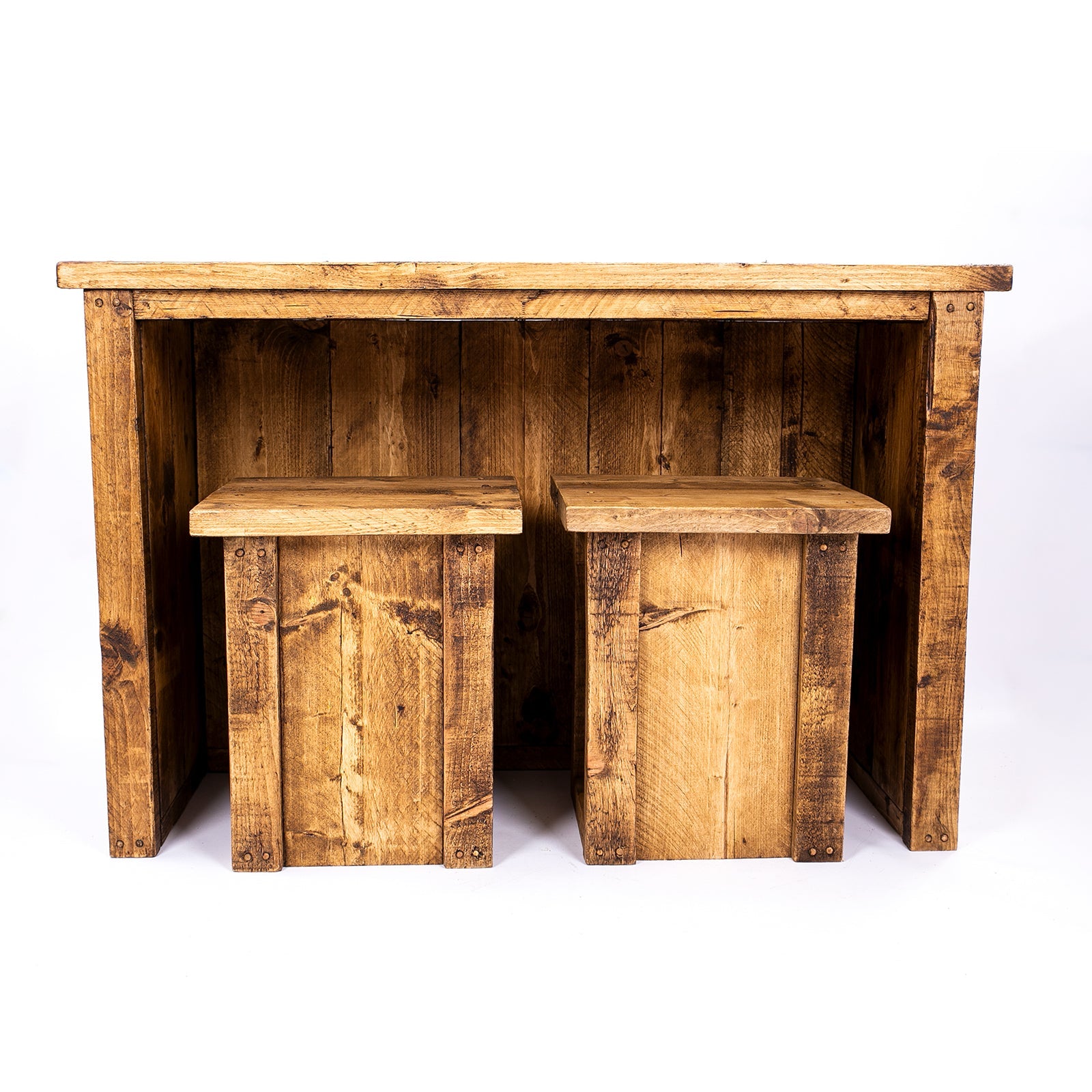 Horsham Breakfast Bar & Stools - Wooden Kitchen Island