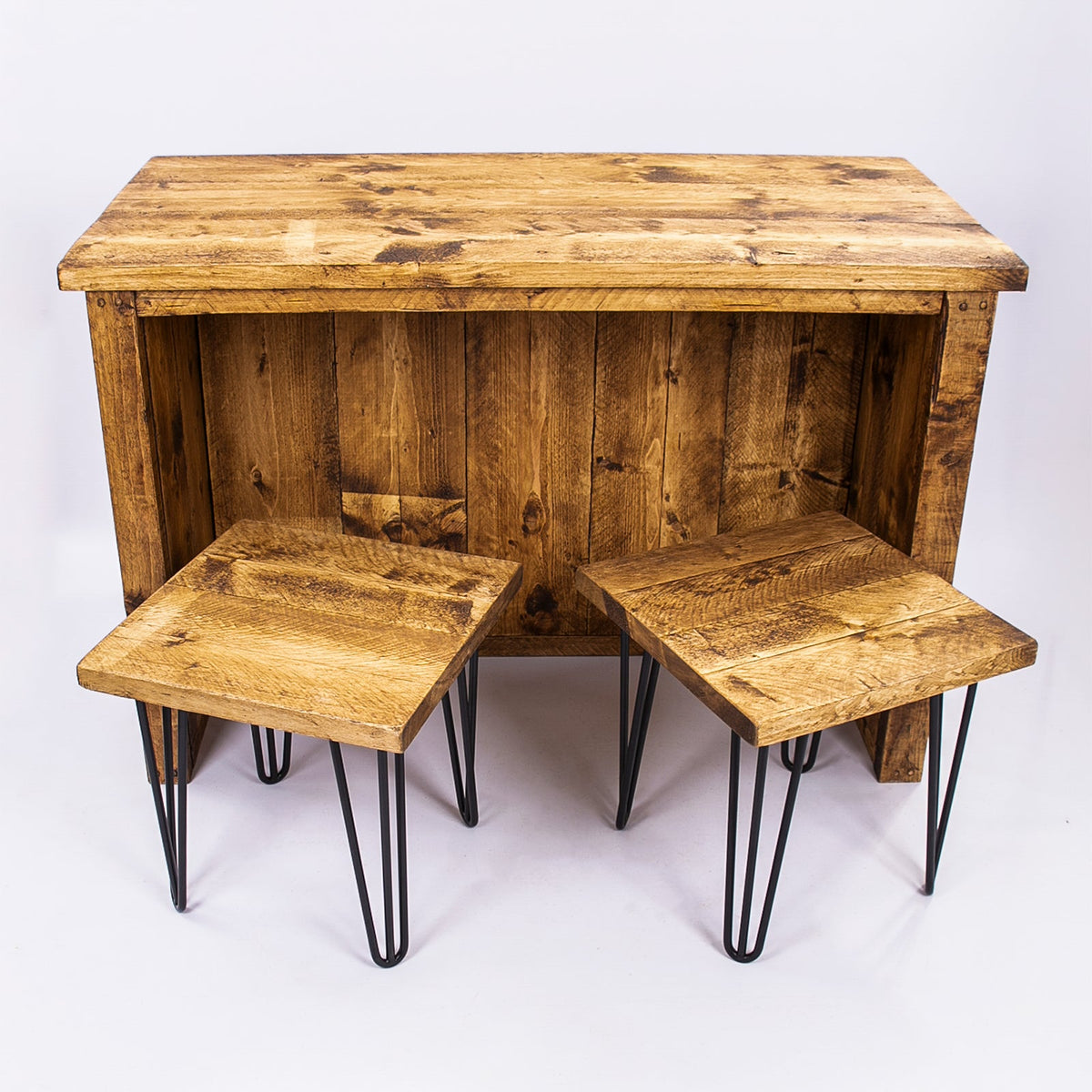 Horsham Breakfast Bar & Stools - Wooden Kitchen Island