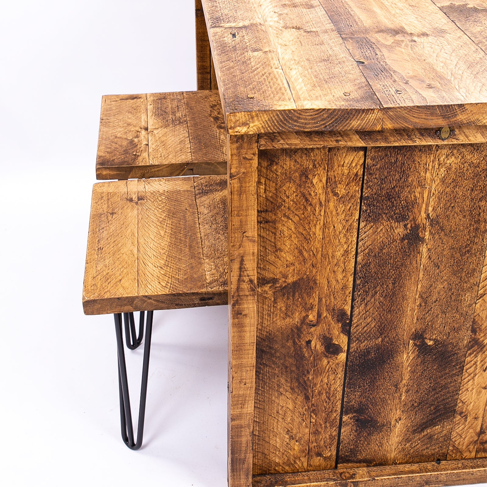 Horsham Breakfast Bar & Stools - Wooden Kitchen Island
