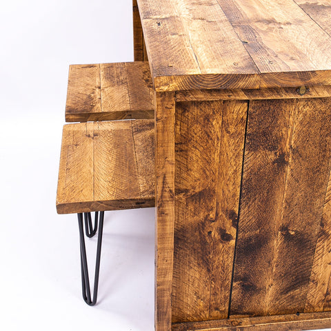 Horsham Breakfast Bar & Stools - Wooden Kitchen Island