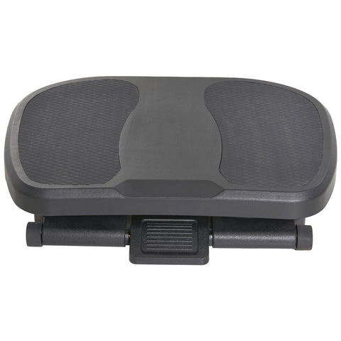 HOMCOM 0-30° Three-Height Under-Desk Support Footrest - Black