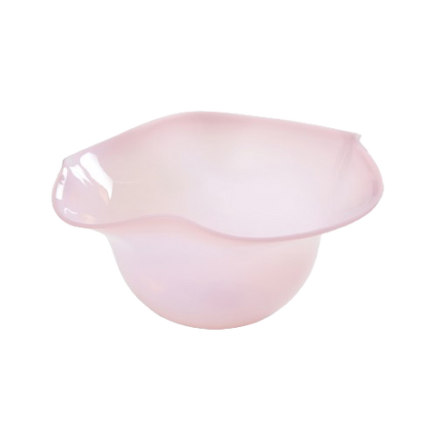 The Antonia Murano Ruffle Bowl in Pink