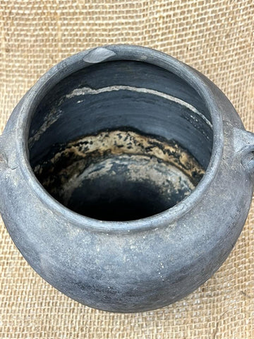 Vintage Grey Earthenware Pot KX3112E