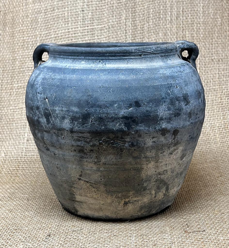 Vintage Grey Shanxi Ceramic Pot KX3112F
