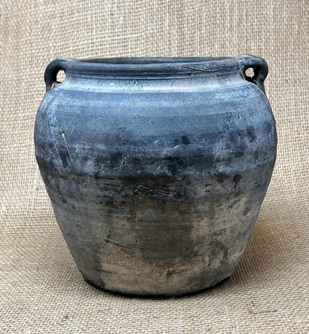 Vintage Grey Shanxi Ceramic Pot KX3112F