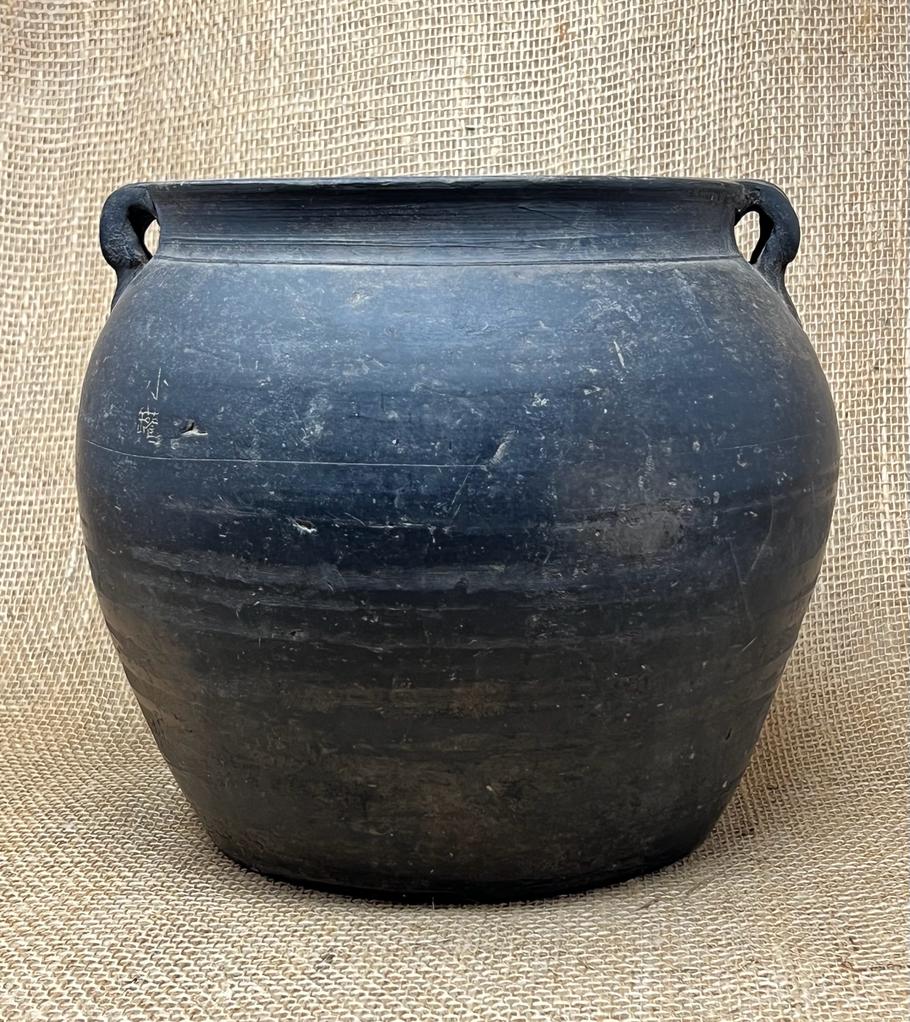Vintage Grey Shanxi Ceramic Pot KX3112G