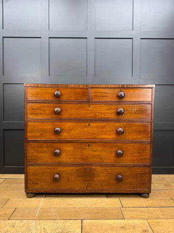 Antique Victorian Mahogany Chest of Drawers Hobbs & Co / Bedroom Storage