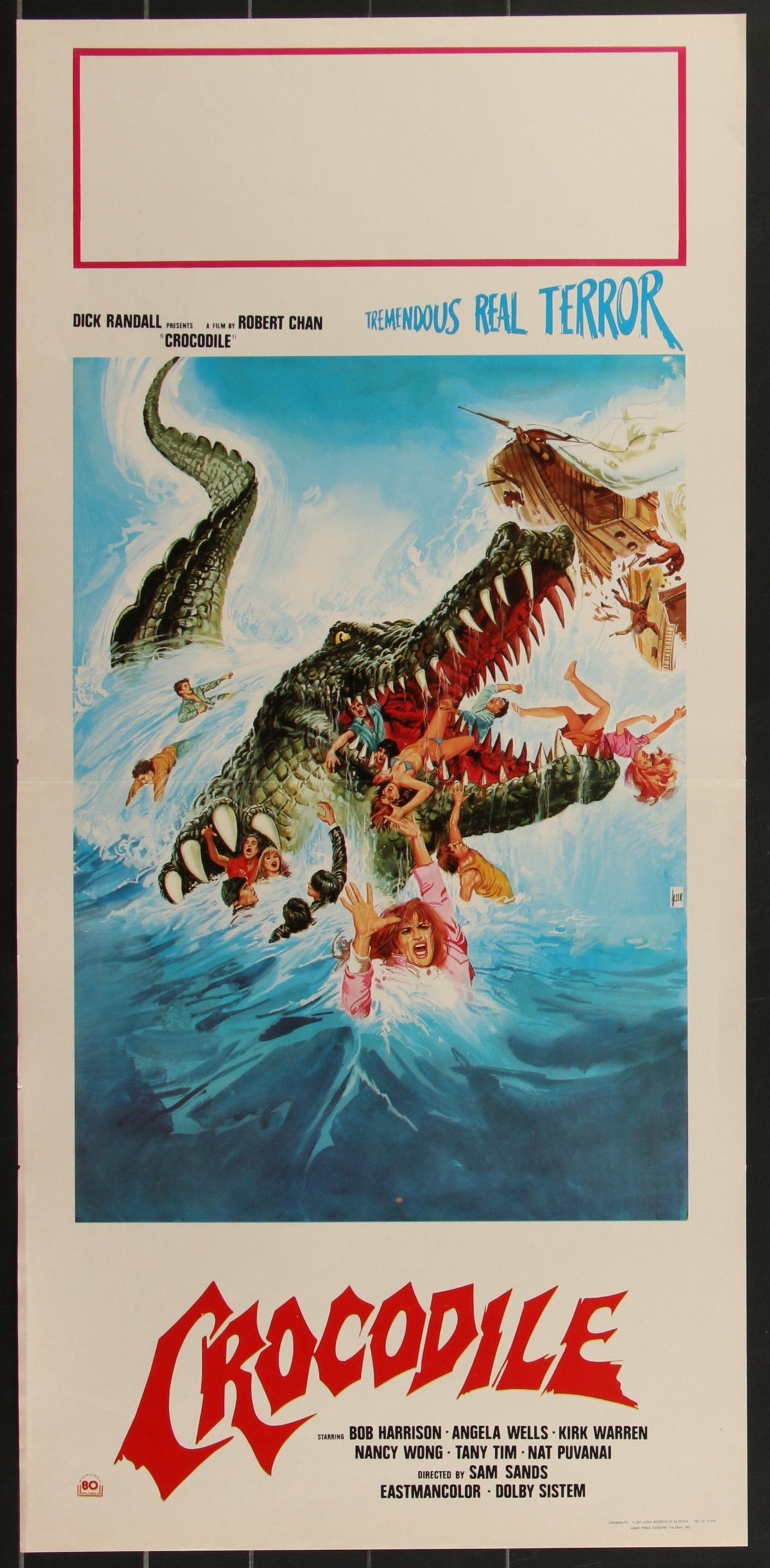 Crocodile (1981) Original Italian Locandina Movie Poster