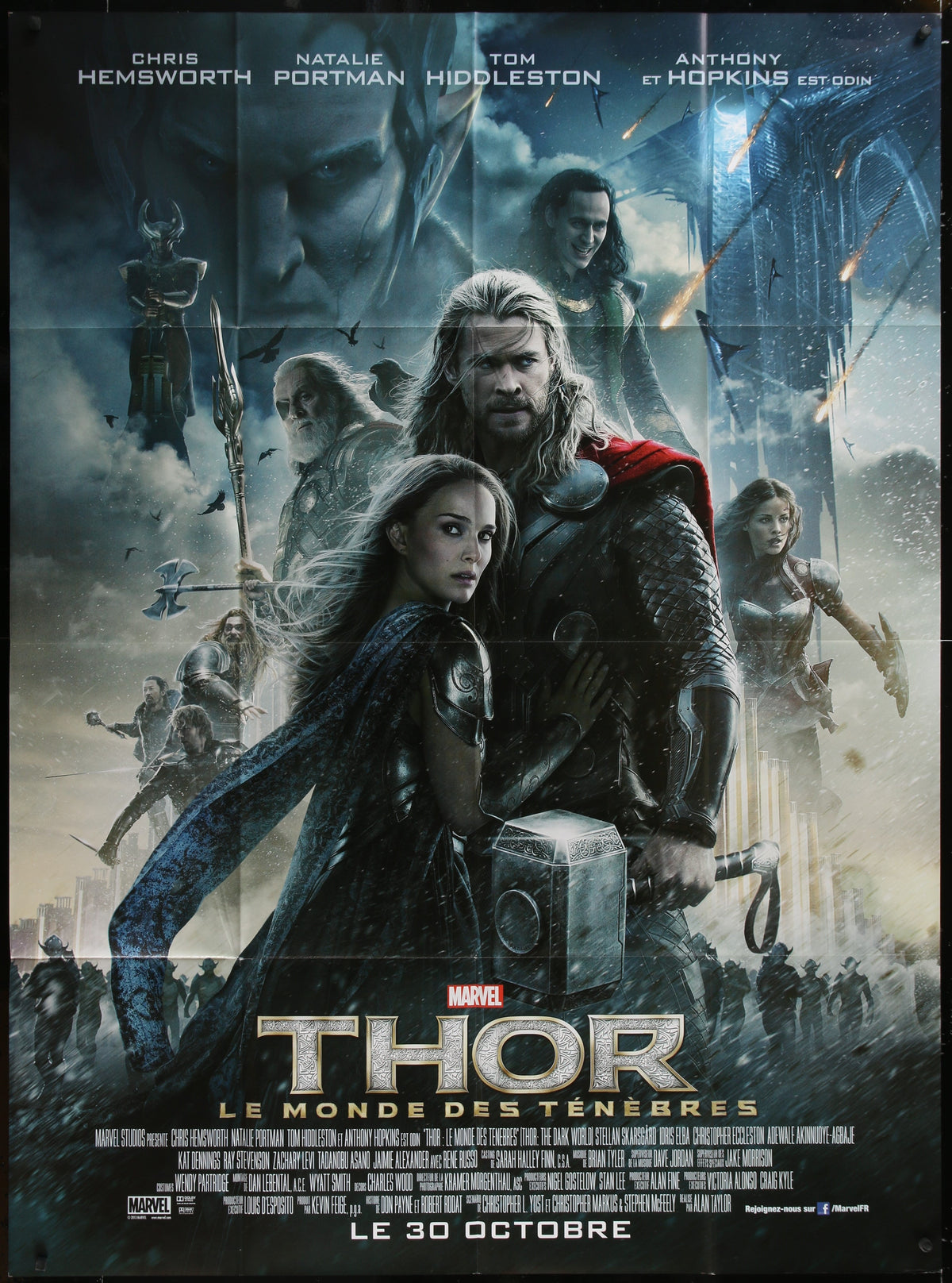 Thor: The Dark World (2013) Original French One Panel Movie Poster
