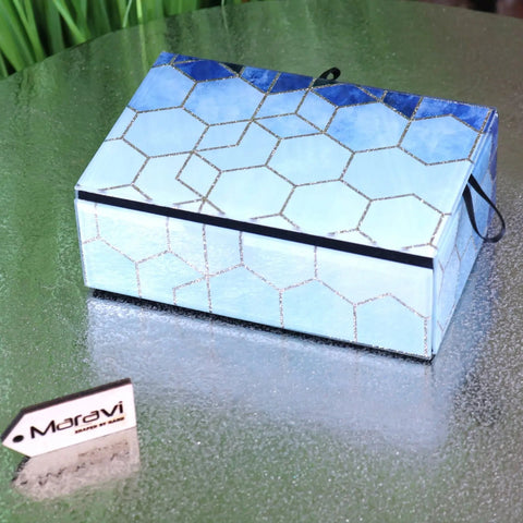 Konark Geometric glass Jewellery Box