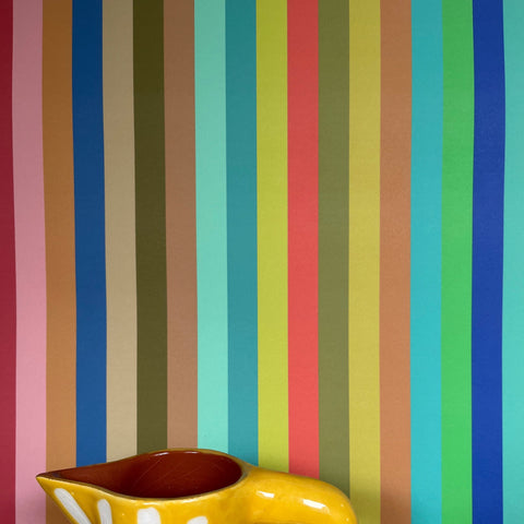 Tonal Stripe Wallpaper - Pool