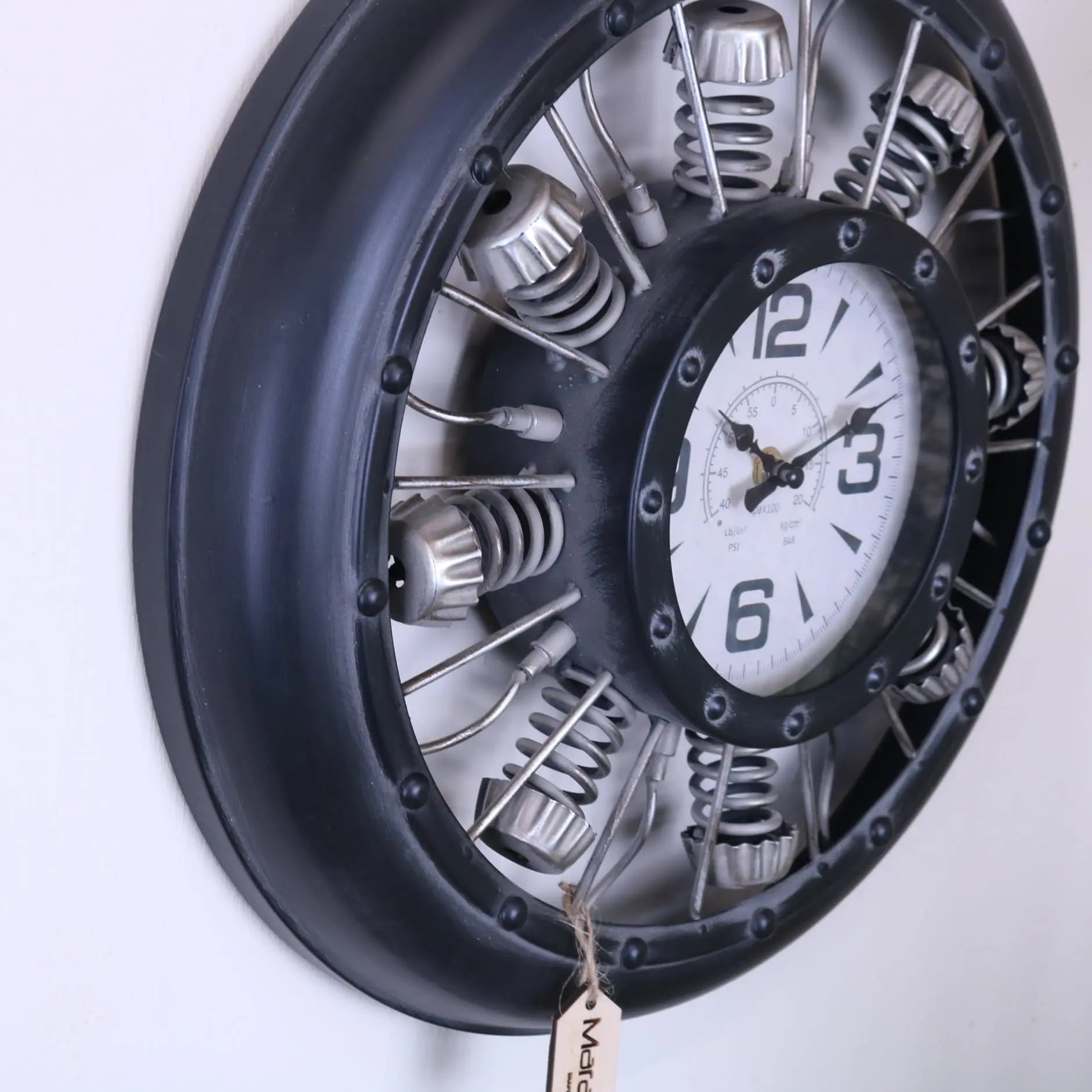 Engine Style Industrial Wall Clock 40cm
