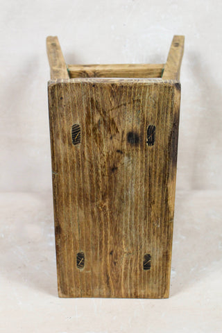 Vintage Rustic Stool - Elm wood - 106