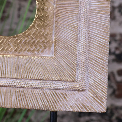 Kudi Luxury Gold Home Ornament Square Shape 38cm